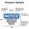 Signmission Please Do Not Flush Paper Towels Or Sanitary, 24 in W x Rectangle, Aluminum OS-2PACK-NS-A-1824-L-17381 - alternate 3